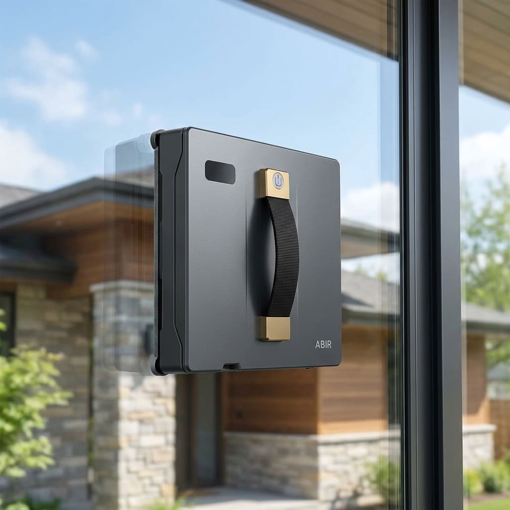 Robot Window Cleaner Review: 5 Proven Reasons the ABIR WD8 Actually Works in 2026 1 robot window cleaner mounted on glass window